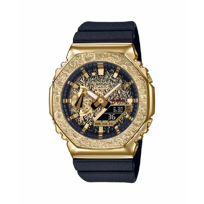 watches for men with military-inspired design and features-Casio Mens G-Shock Gold Resin Analog Digital Watch - G1205