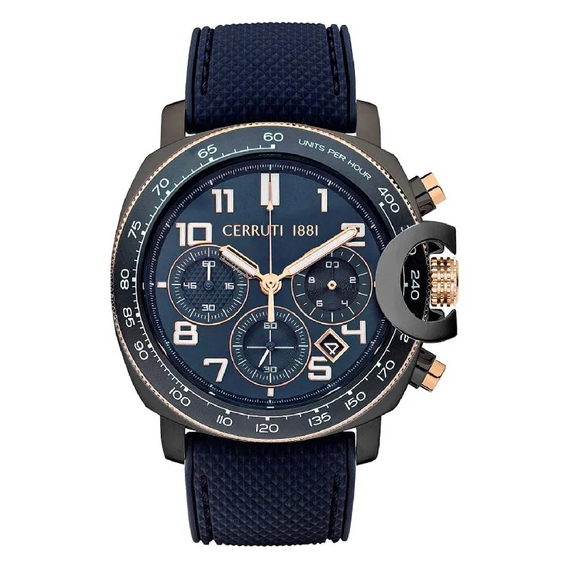 solar-powered watches with retro styling-Cerruti CIWGO2206801 POSITANO Chronograph Watch For Men