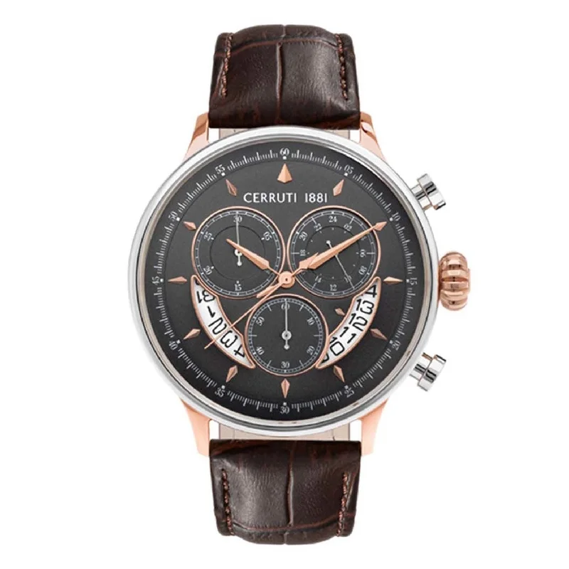 watches with sapphire glass for scratch resistance-Cerruti CRA26801 DERVIO Chronograph Watch For Men