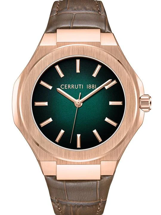 smartwatch with built-in music player for convenience-CERRUTI Men Ecodrive Basic - CIWGA0043003