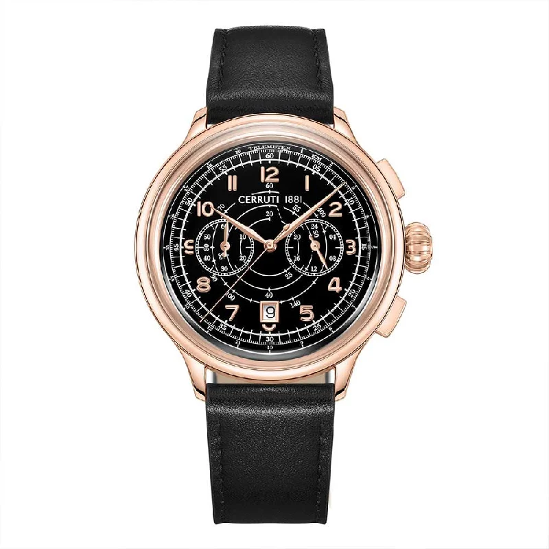 luxury watches with gold plating and unique design-CERRUTI Men FW23 - CECIWGC0022803W