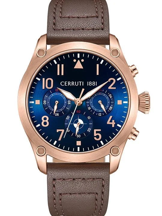 customizable watches with engraved names-CERRUTI Men Madrigal Chrono - CIWGF0042501