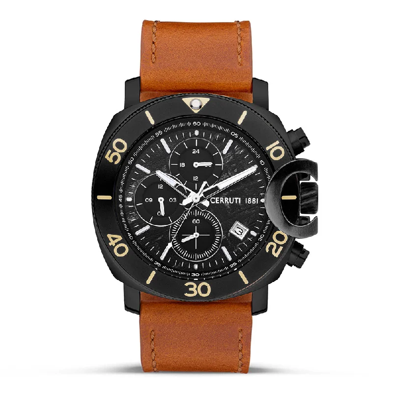 best watches for marathon runners with GPS-CERRUTI Men Positano - CECIWGF2224504W