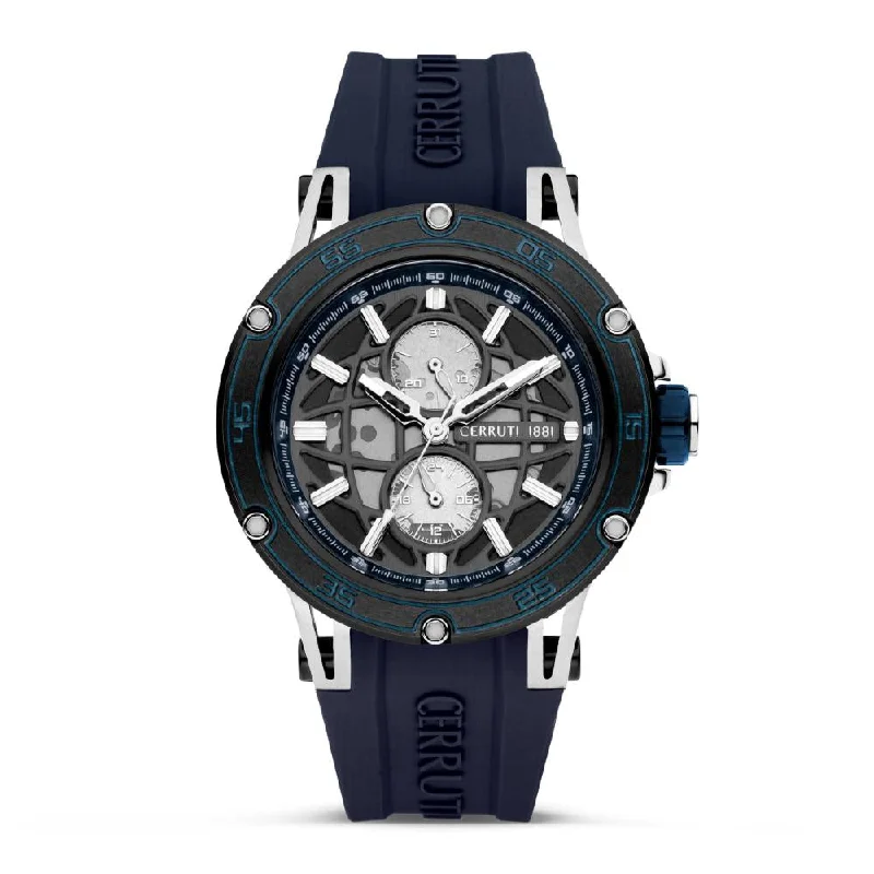 waterproof diving watches for deep sea exploration-CERRUTI Men Velletri - CECIWGQ0007001W