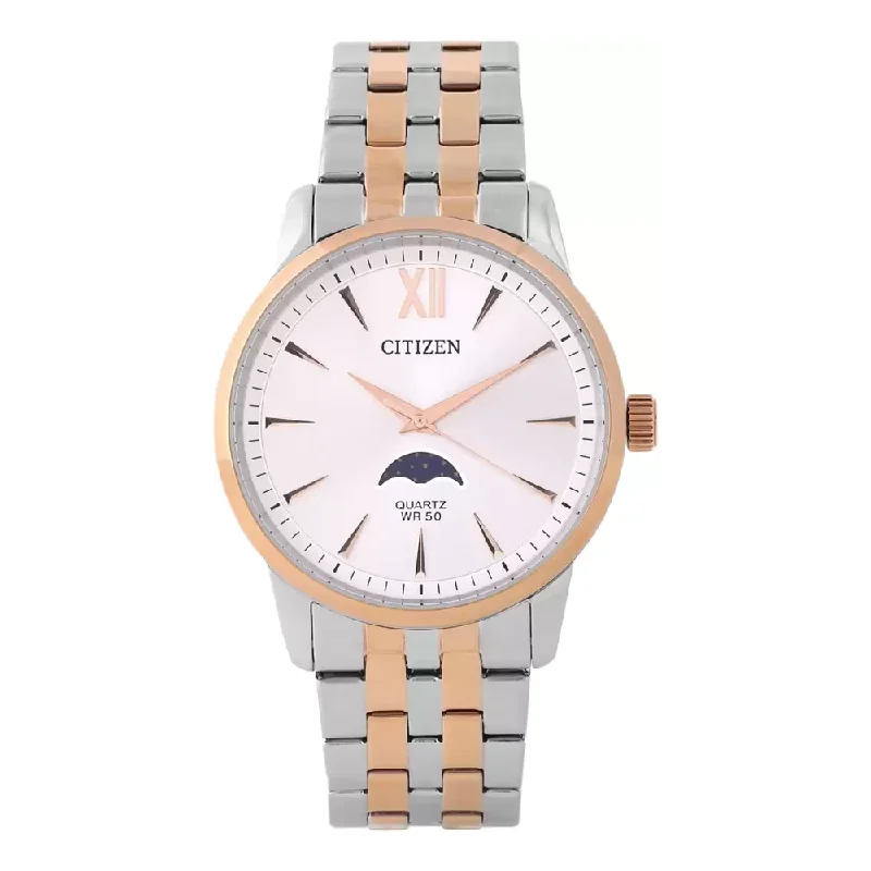 hybrid watches for Android and iPhone users-Citizen AK5006-58A Silver Dial Analog Watch For Men