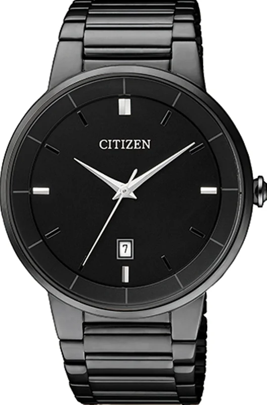 affordable sports watches for men with multiple features-Citizen Analog Black Dial Men's Watch-BI5017-50E