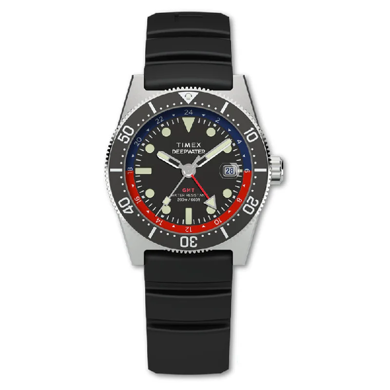 luxury watches with diamond accents for elegance-Deepwater Reef 200 Gmt  40mm Rubber Band