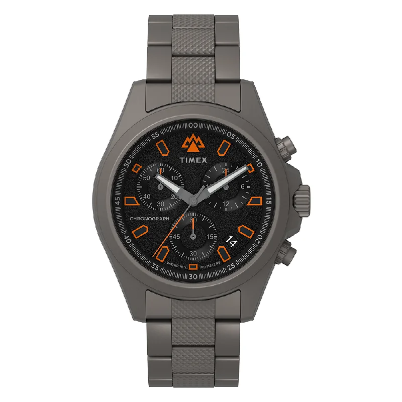 hybrid watches for casual and formal wear-Expedition North Chronograph 43mm Stainless Steel Band