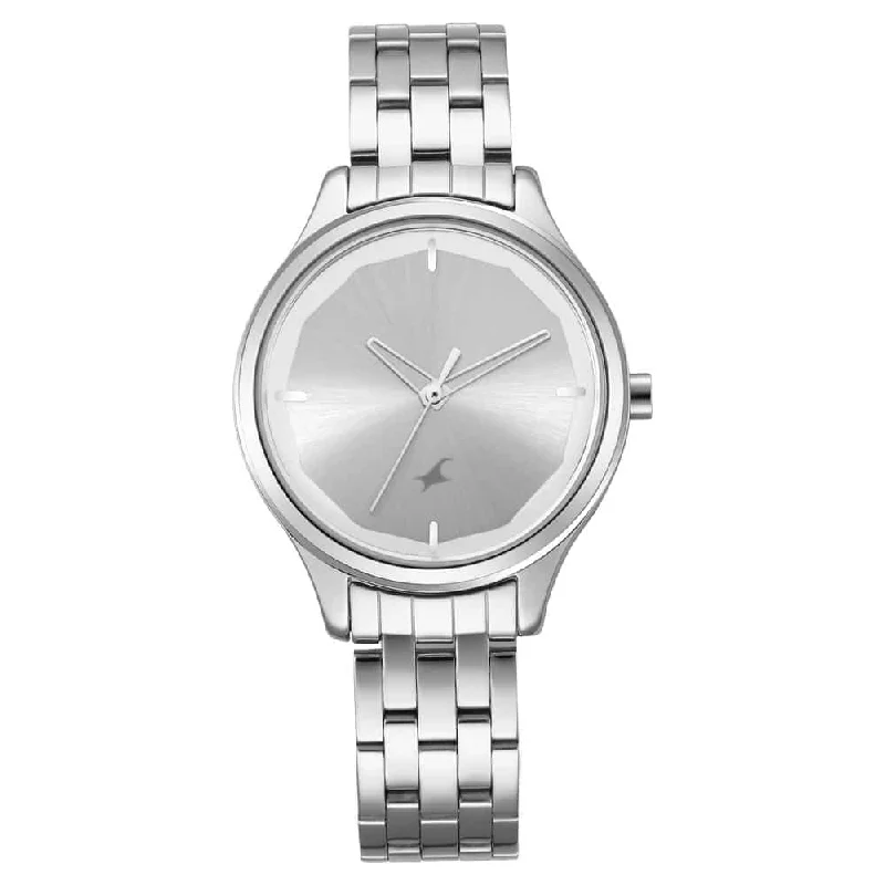 customizable women’s watches with color straps-Stunners 1.0 Silver Dial & Stainless Steel