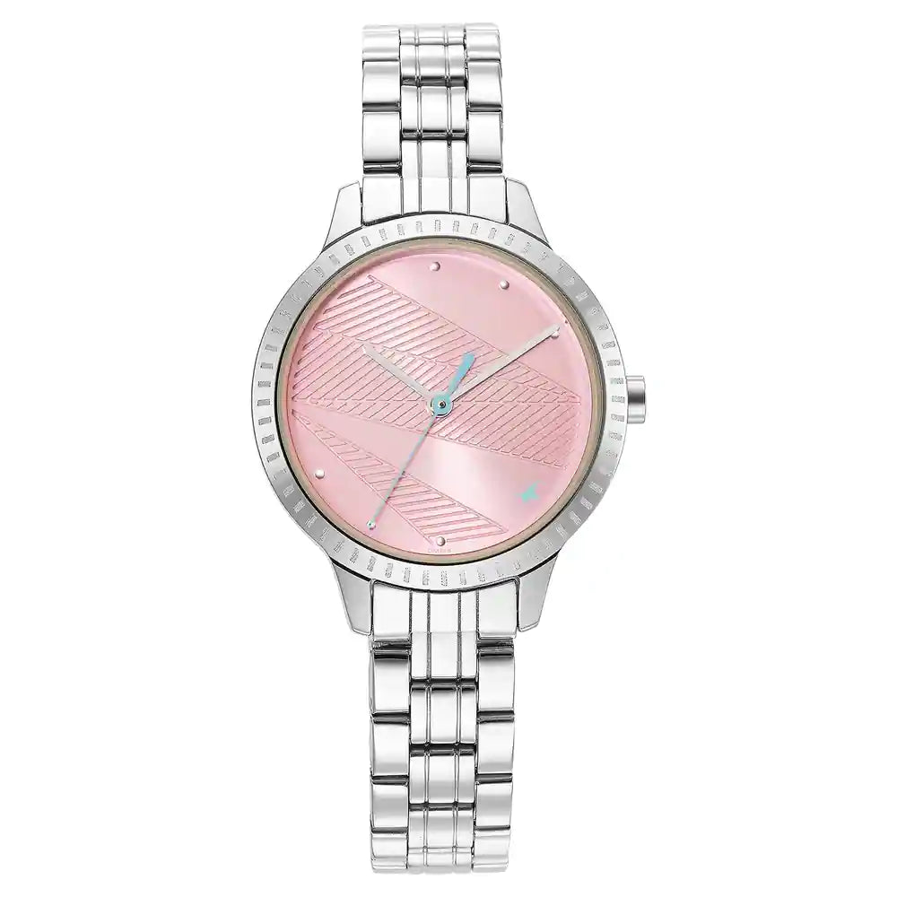 solar-powered watches with retro styling-Stunners 3.0 Pink Dial