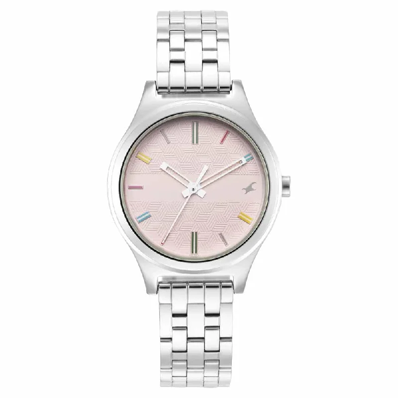 watches for men with rubber strap for comfort-Stunners Pink Dial