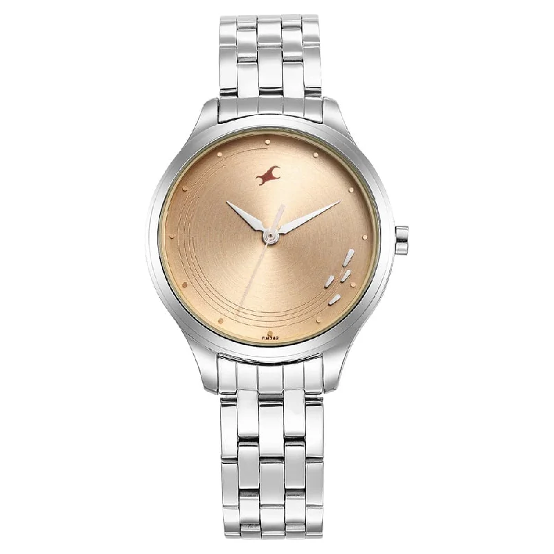 men’s classic wristwatches with leather strap-Stunners Rose Gold