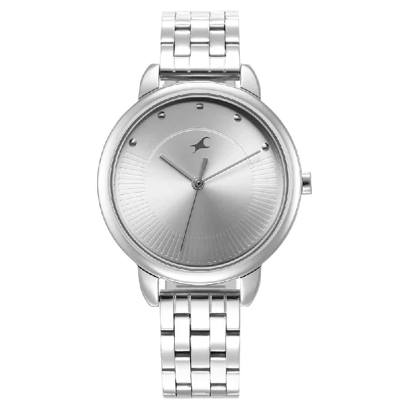 best smartwatches for women with heart rate tracking-Stunners Silver Stainless Steel