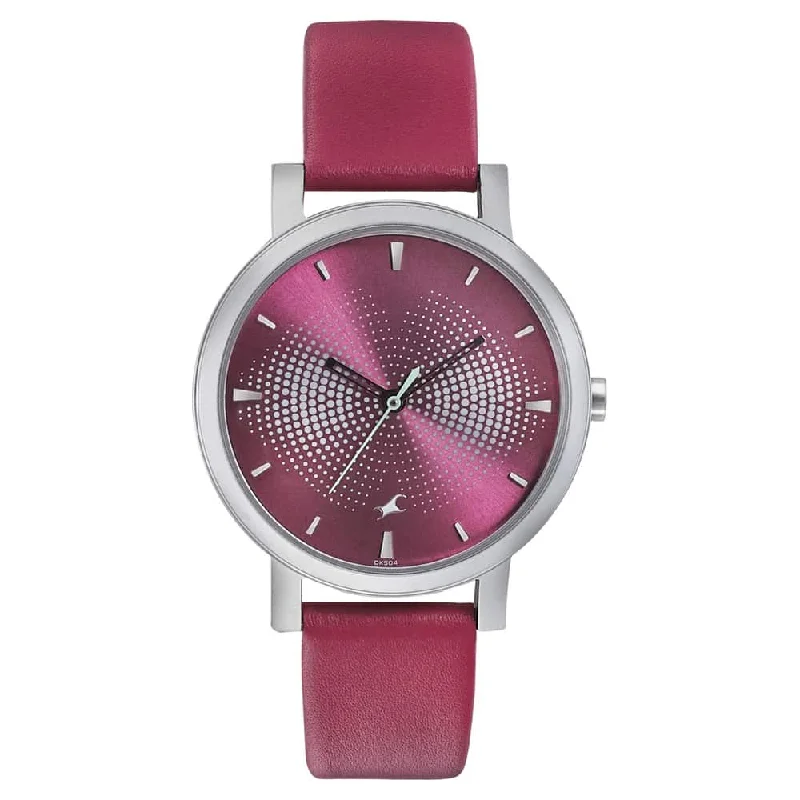 watches for men with silicone strap for comfort and durability-Sunburn Plum Pink