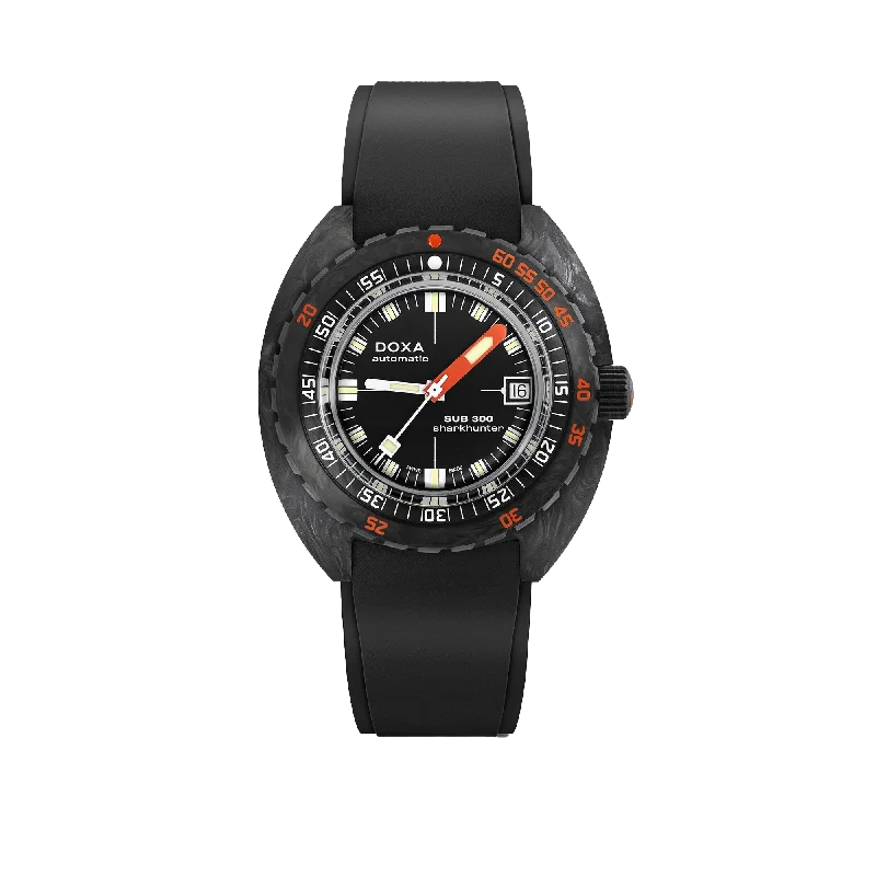 fitness watches for women with calorie counter-DOXA SUB 300 Carbon Sharkhunter