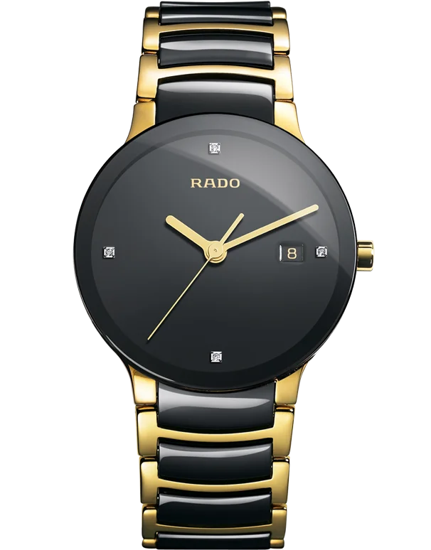 minimalist wristwatches for men with leather bands-Rado Centrix - Diamonds Quartz Watch - R30929712 - 743699