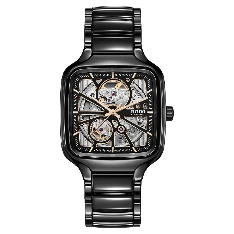 watches with luminous hands for night visibility-Rado True Skeleton Dial Unisex 38mm