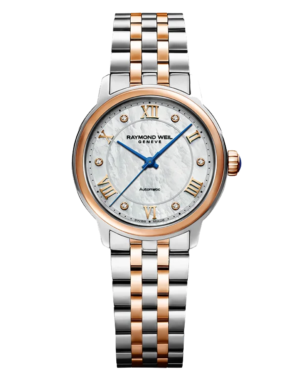 best waterproof sport watches for hiking and climbing-Raymond Weil Maestro Ladies Automatic - 2131-SP5-00966 - 782528