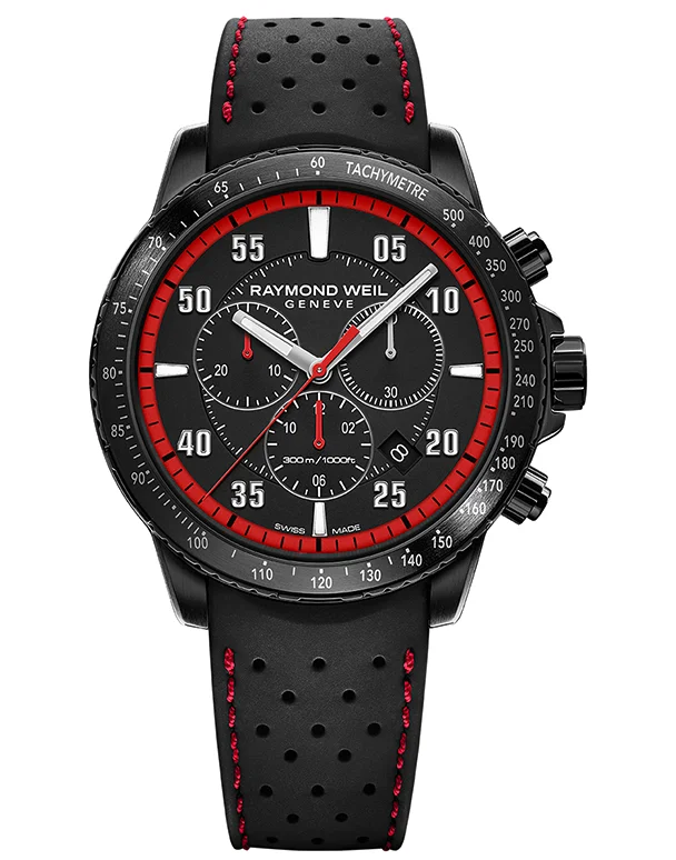 luxury wristwatches for men with signature design-Raymond Weil Tango Chronograph - 8570-BKR-05240 - 784520