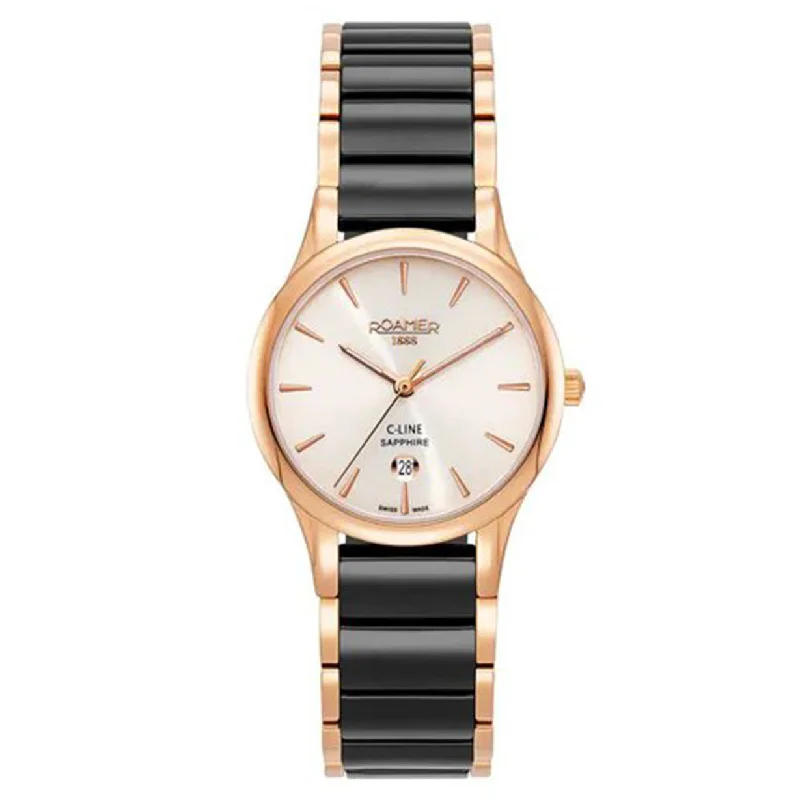 stylish watches for business professionals-Roamer Beige Dial