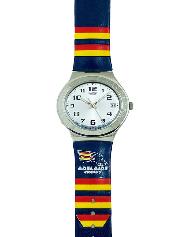 watches for women with large faces for easy reading-Swatch - AFL Quartz watches - Adelaide Football Club - Crows