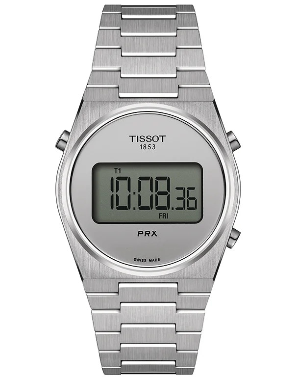 smartwatches for women with call and message notifications-Tissot PRX Digital 35mm Watch - T137.263.11.030.00 - 787900