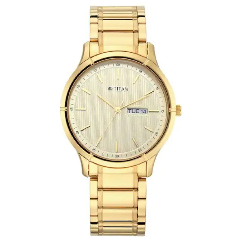 luxury watches with high-end movement for timepiece collectors-Lagan Beige Dial & Stainless Steel Strap