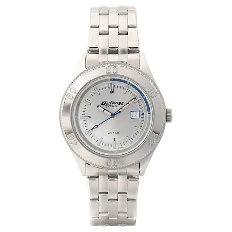 eco-friendly watches with sustainable materials-Octane Silver Dial & Stainless Steel Strap