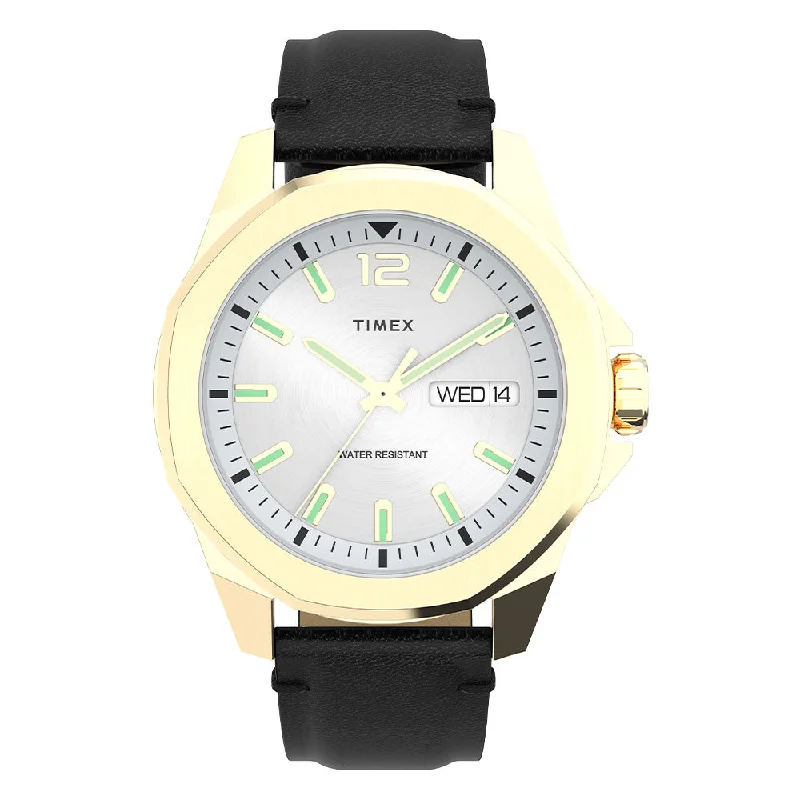 hybrid watches for fitness tracking and stylish wear-Trend Day-Date 46mm Leather Band