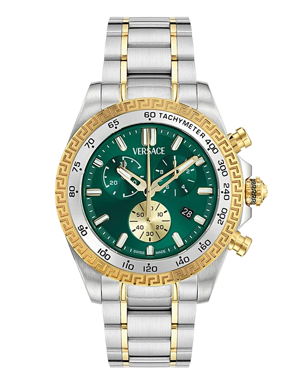 watches with scratch-resistant glass for durability-Versace Chrono X - VE9K00424 - 788974