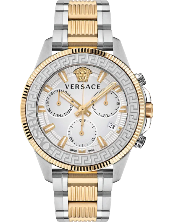 best diving watches with clear dials for easy reading-Versace Greca Race - VE3J00522 - 786015