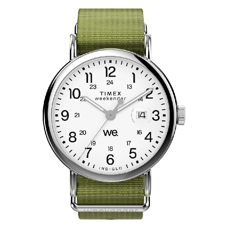 best watches for casual work attire and everyday wear-Weekender Date 40mm Fabric Band